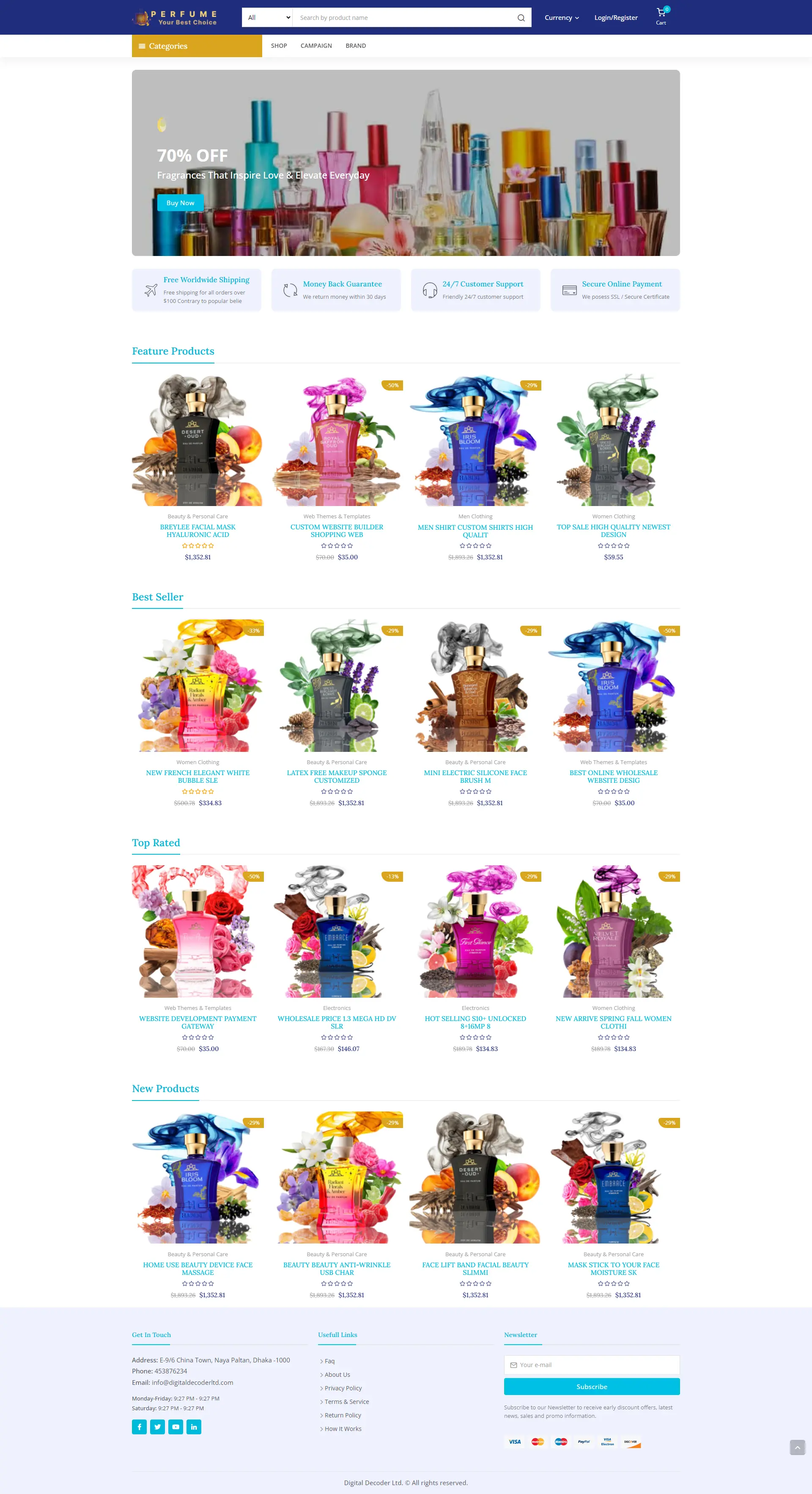 Perfume ecommerce